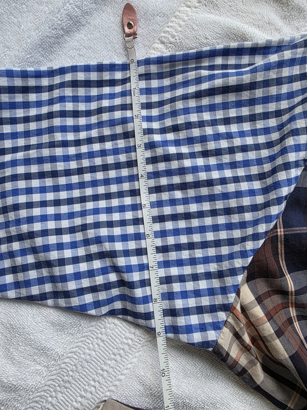 Zara Woman Patchwork Plaid Gingham Ruffle Shirt Size S Artsy Fall Fashion Preppy - Picture 12 of 14
